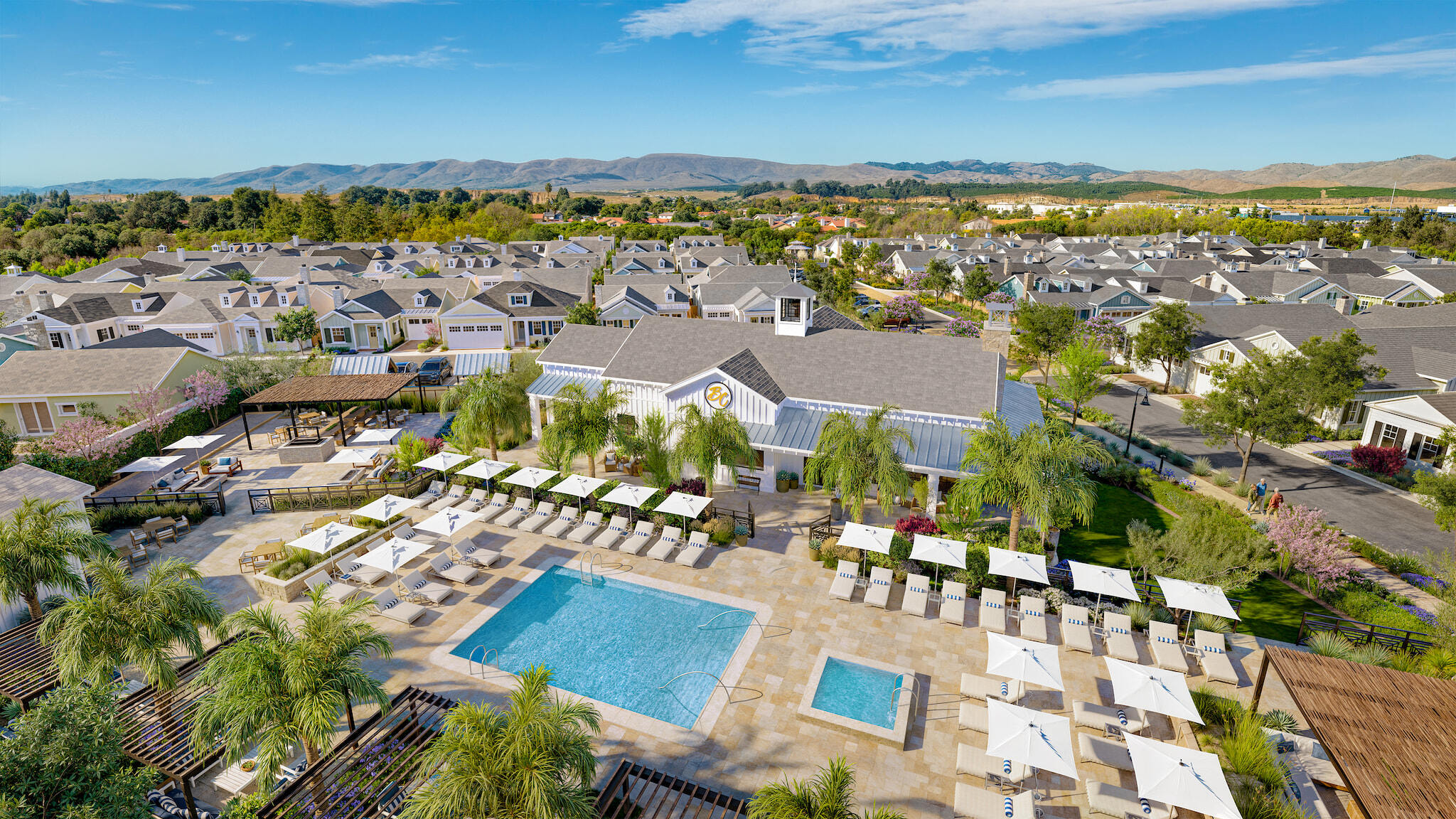 Bellecrest Clubhouse Aerial View